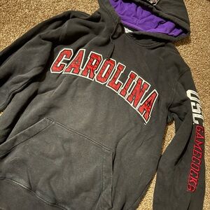 USC University of South Carolina Gamecocks Black Hoodie with Garnet Lettering